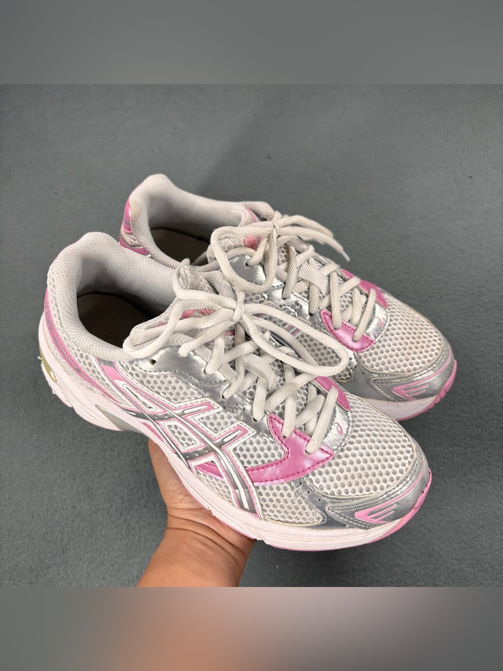ASICS Womens Gel 1130 White Silver Pink Women Size 7